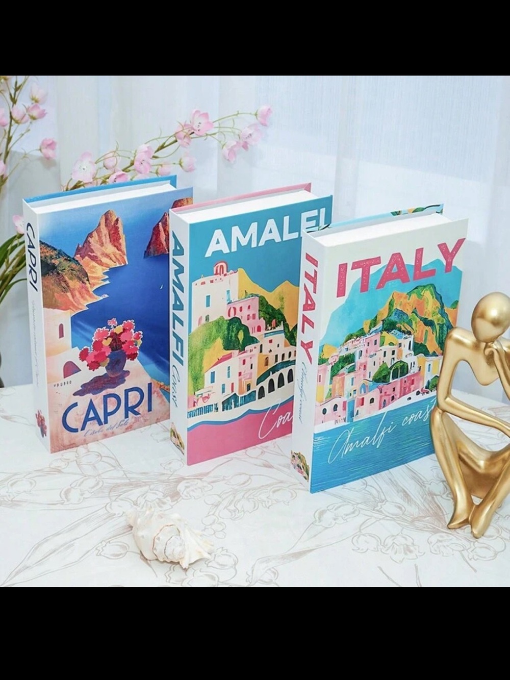 Blank Brand Amalfi Coast Decorative Book Set